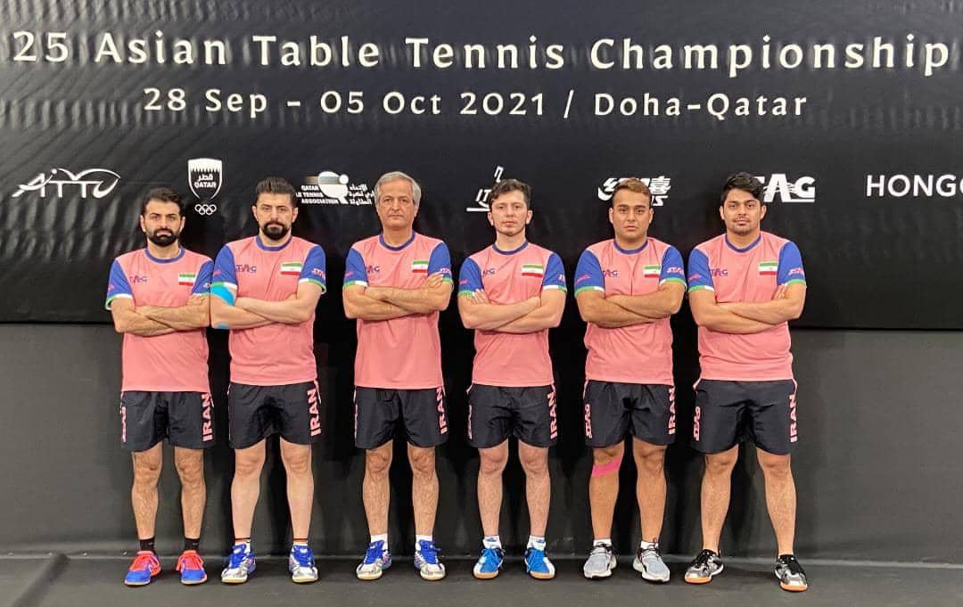 برای اولین بار ، پنجمی ایران در تنیس روی میز قهرمانی آسیا