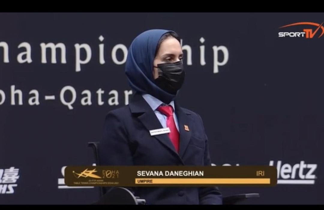 قضاوت داور زن ایرانی در فینال میکس دوبل و دوبل قهرمانی آسیا