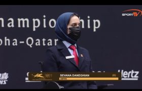 قضاوت داور زن ایرانی در فینال میکس دوبل و دوبل قهرمانی آسیا