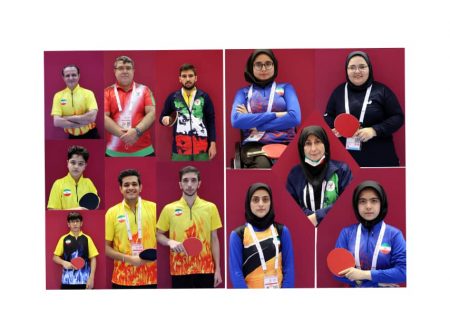 پایان کار جوانان پاراتنیس روی میز ایران در منامه با ۱۰ مدال رنگارنگ