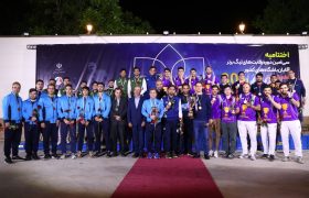 گزارش تصویری اهدای جام قهرمانی سی امین دوره لیگ برتر تنیس روی میز  آقایان باشگاههای کشور