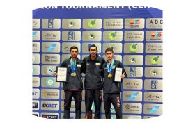 مدال طلا و نقره آسیای میانه بر گردن جوانان ایرانی