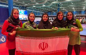 طلای تنیس روی میز تیمی به دختران ایران رسید