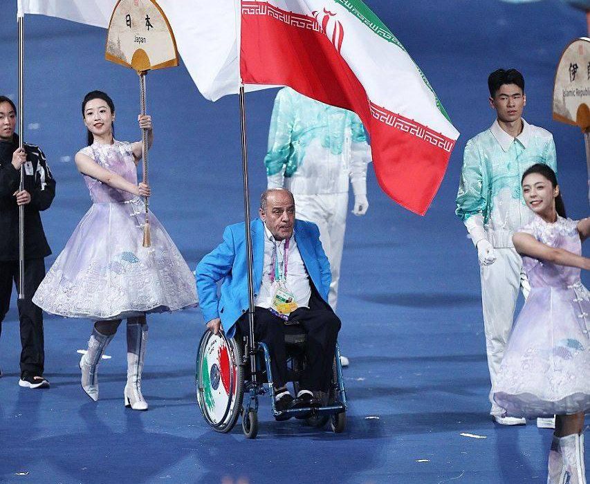 جانفشان ، پرچم دار کاروان ایران در مراسم اختتامیه بازی پاراآسیایی هانگژو ۲۰۲۲ شد