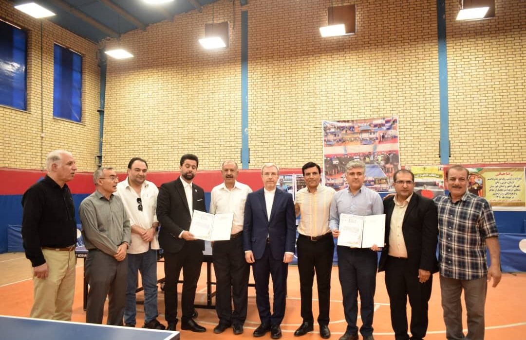 افتتاح سالن تنیس روى میز ماهشهر توسط رئیس فدراسیون