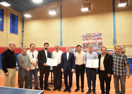 افتتاح سالن تنیس روى میز ماهشهر توسط رئیس فدراسیون